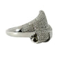 Natural Diamonds Engagement Ring - 14kt White Gold