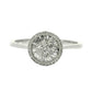 Natural Diamond Ring - 18kt White Gold