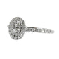 Natural Diamond Ring - 18kt White Gold