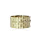 Natural Diamonds Ring - 14kt Yellow Gold