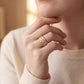 Natural Diamonds Ring - 14kt Yellow Gold