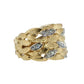 Natural Diamonds Ring - 14kt Yellow Gold
