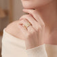 Natural Diamonds Ring - 14kt Yellow Gold