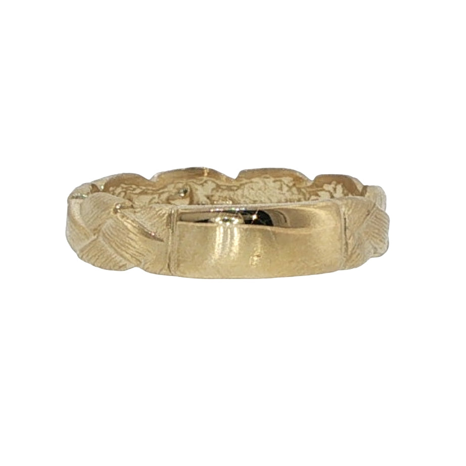 Natural Diamonds Ring - 14kt Yellow Gold