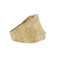 Natural Diamonds Ring - 14kt Yellow Gold