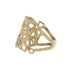 Natural Diamonds Ring - 14kt Yellow Gold