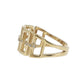 Natural Diamonds Ring - 14kt Yellow Gold