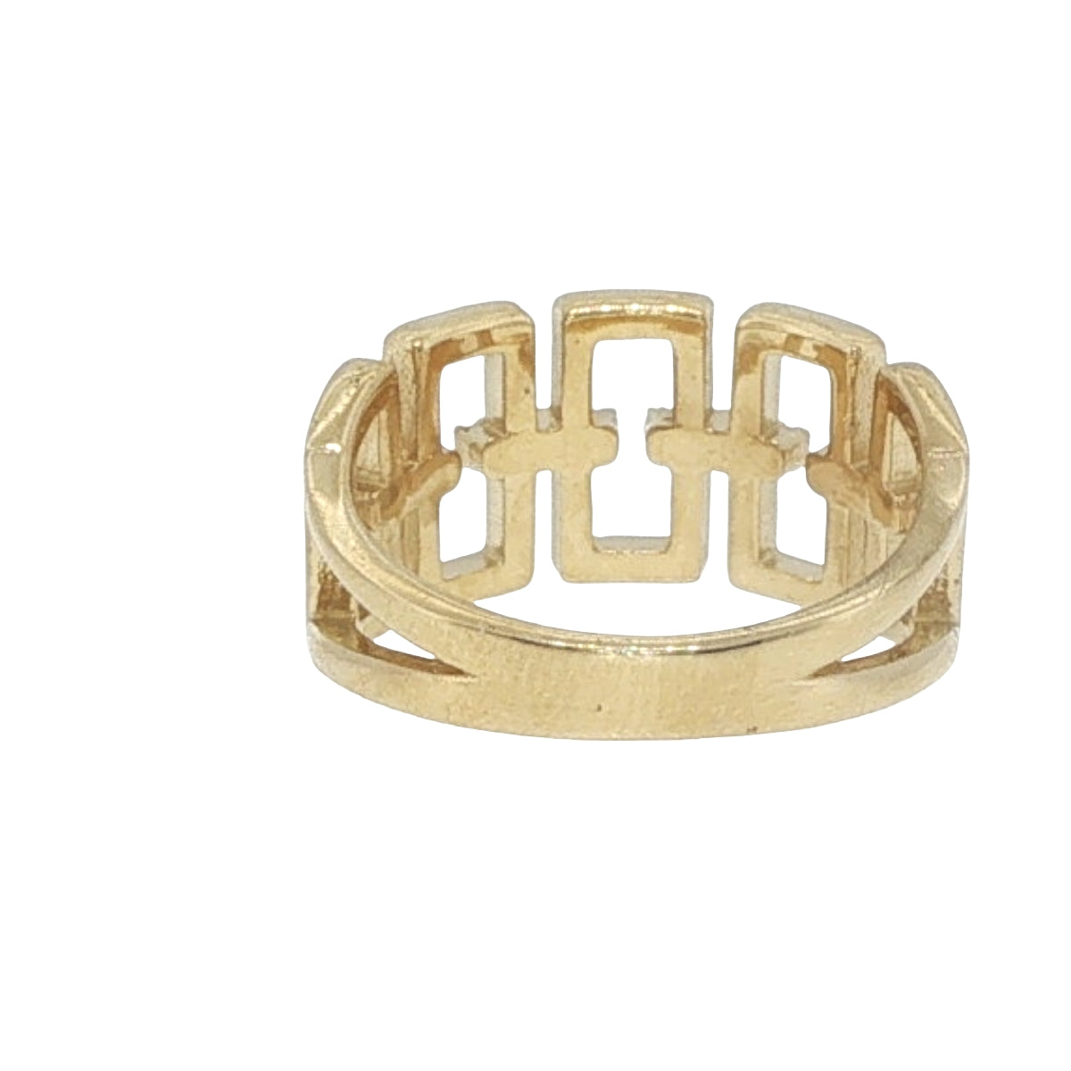 Natural Diamonds Ring - 14kt Yellow Gold