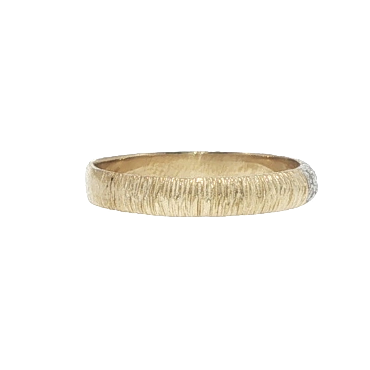 Natural Diamonds Ring - 14kt Yellow Gold
