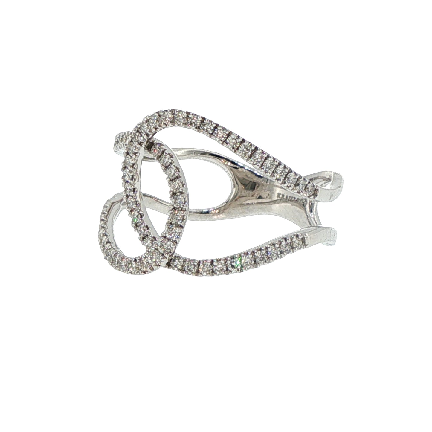 Diamonds Ring - 14kt White Gold