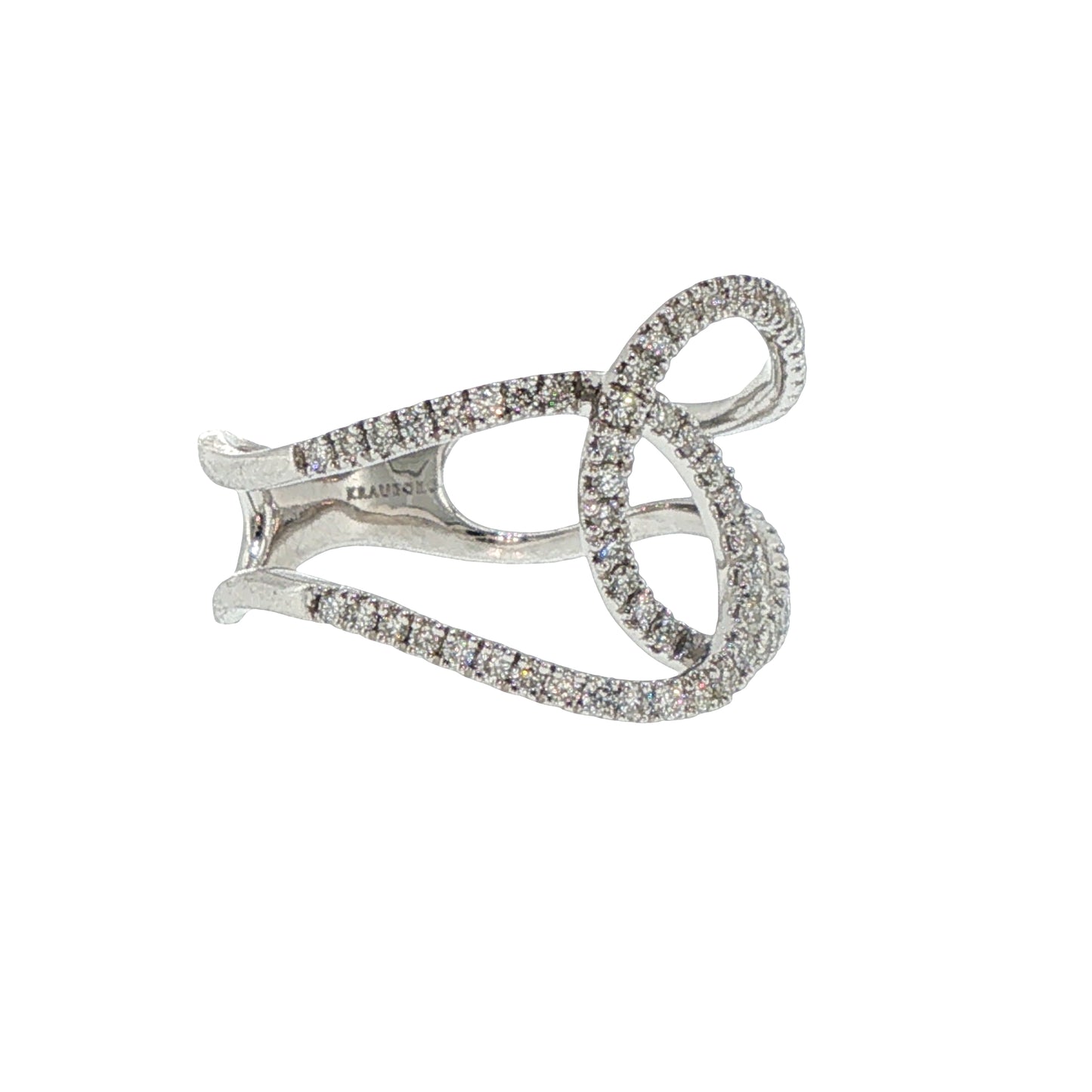 Diamonds Ring - 14kt White Gold