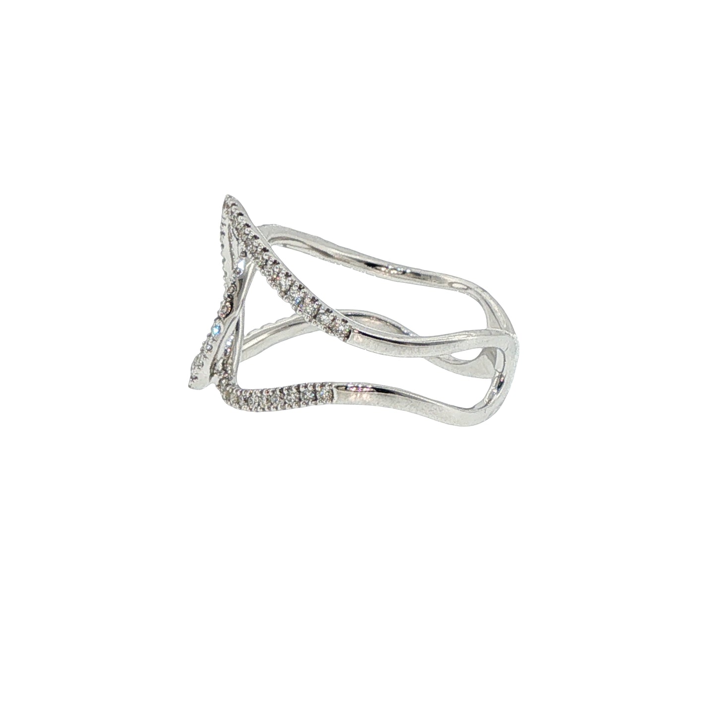Diamonds Ring - 14kt White Gold