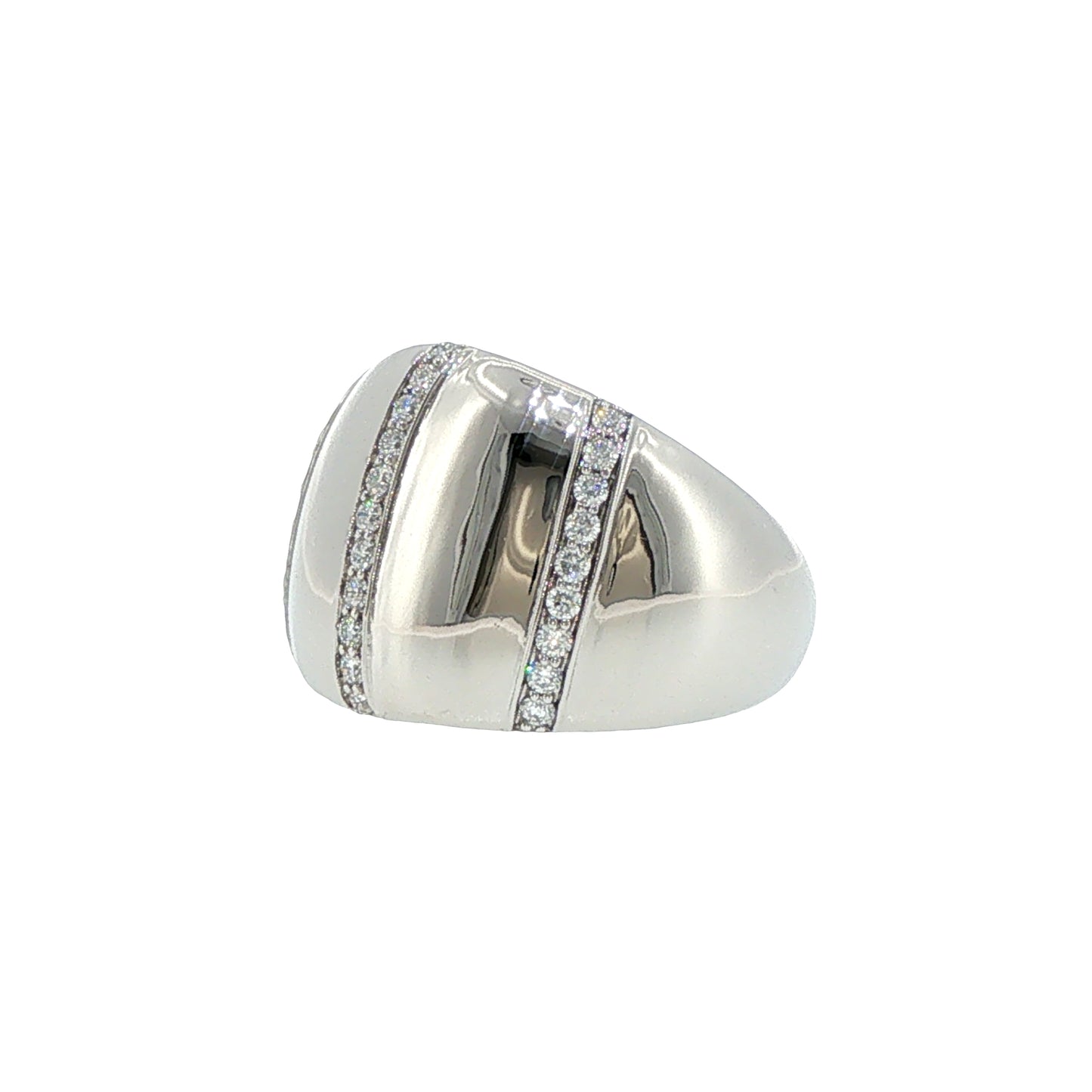 Diamonds Ring - 14kt White Gold