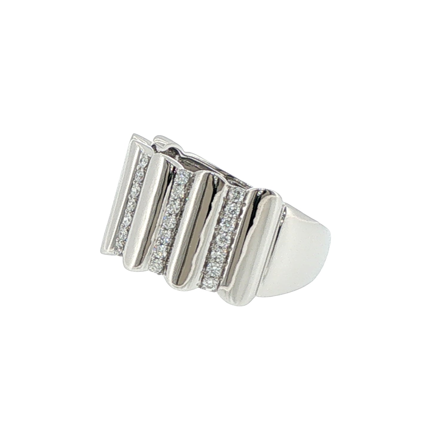 Diamonds Ring - 14kt White Gold