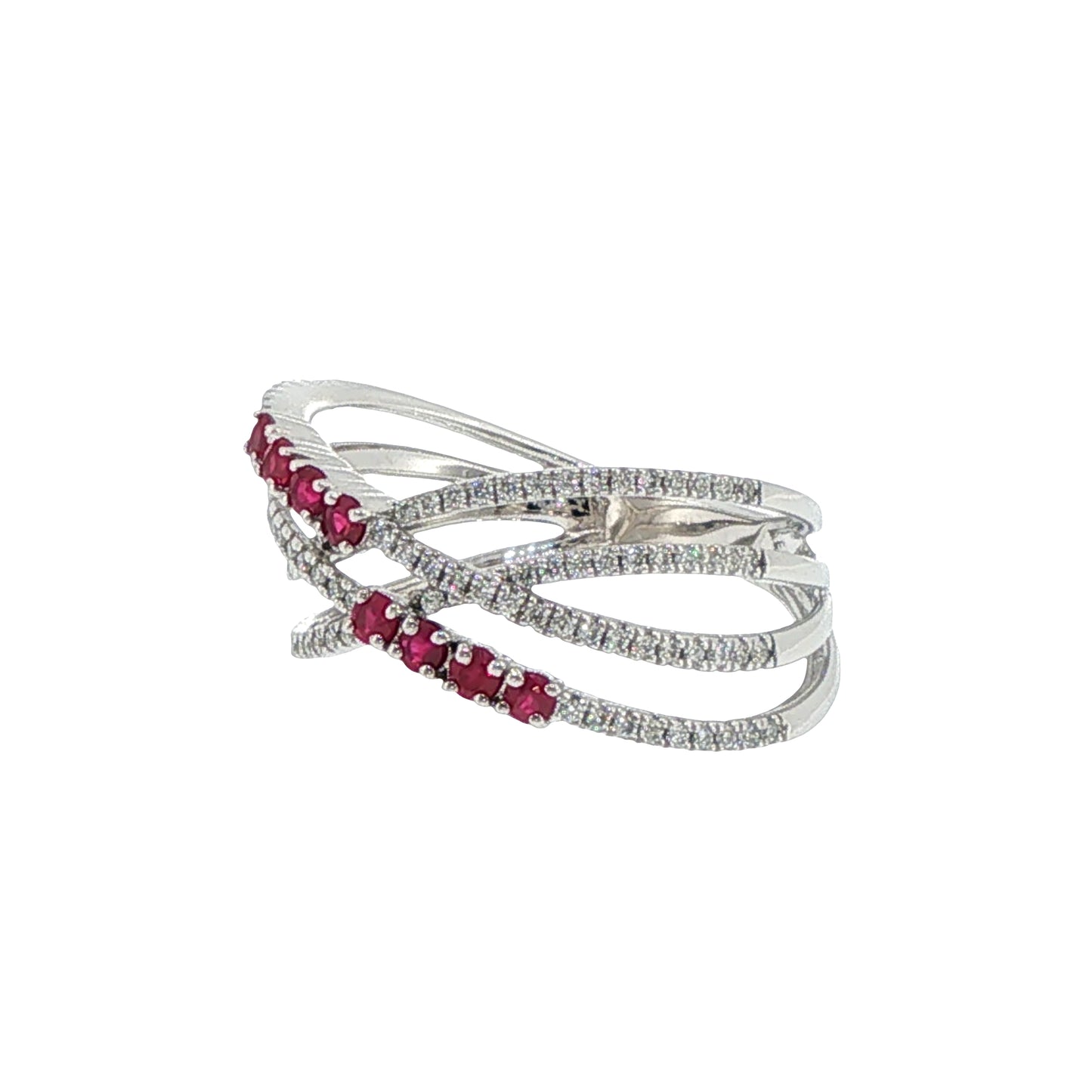 Diamonds Ring - 14kt White Gold