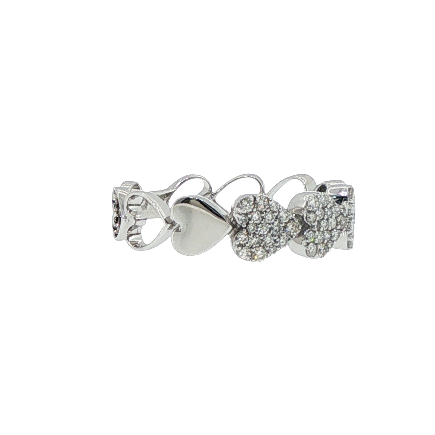 Diamonds Ring - 14kt White Gold