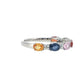 Diamond and Sapphires - 14kt White Gold