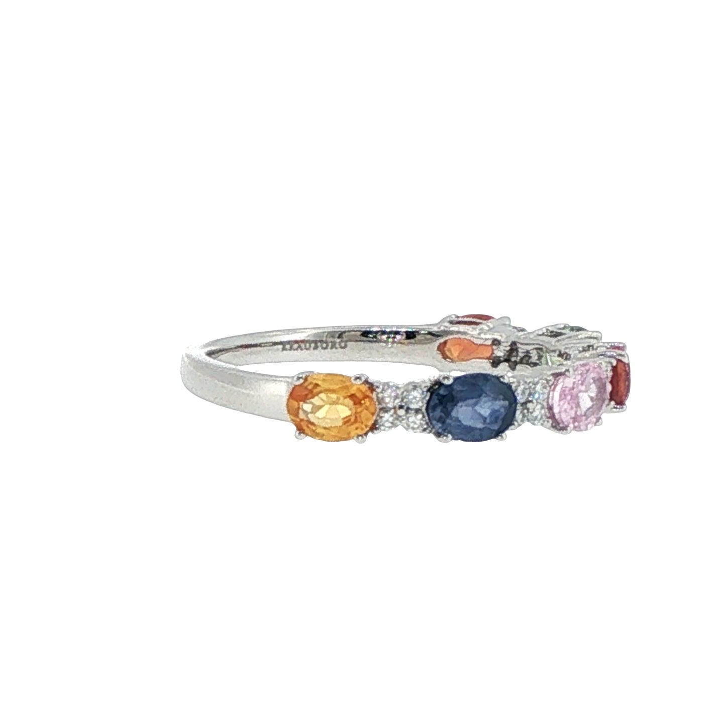 Diamond and Sapphires - 14kt White Gold
