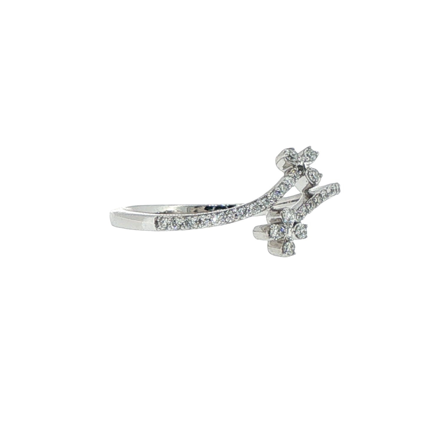Diamonds Ring - 14kt White Gold