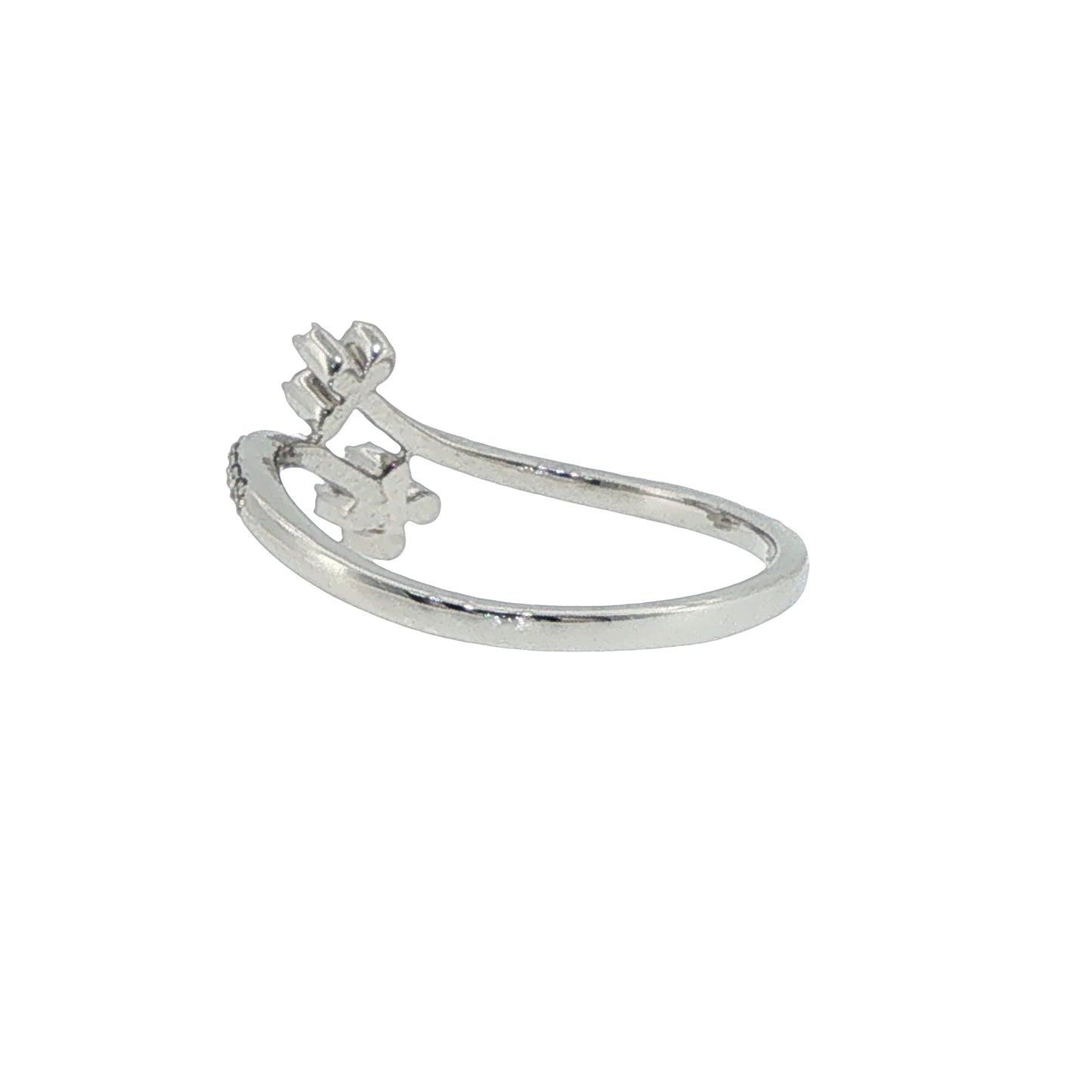 Diamonds Ring - 14kt White Gold