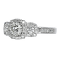 GIA Diamond Engagement Ring - 18kt White Gold