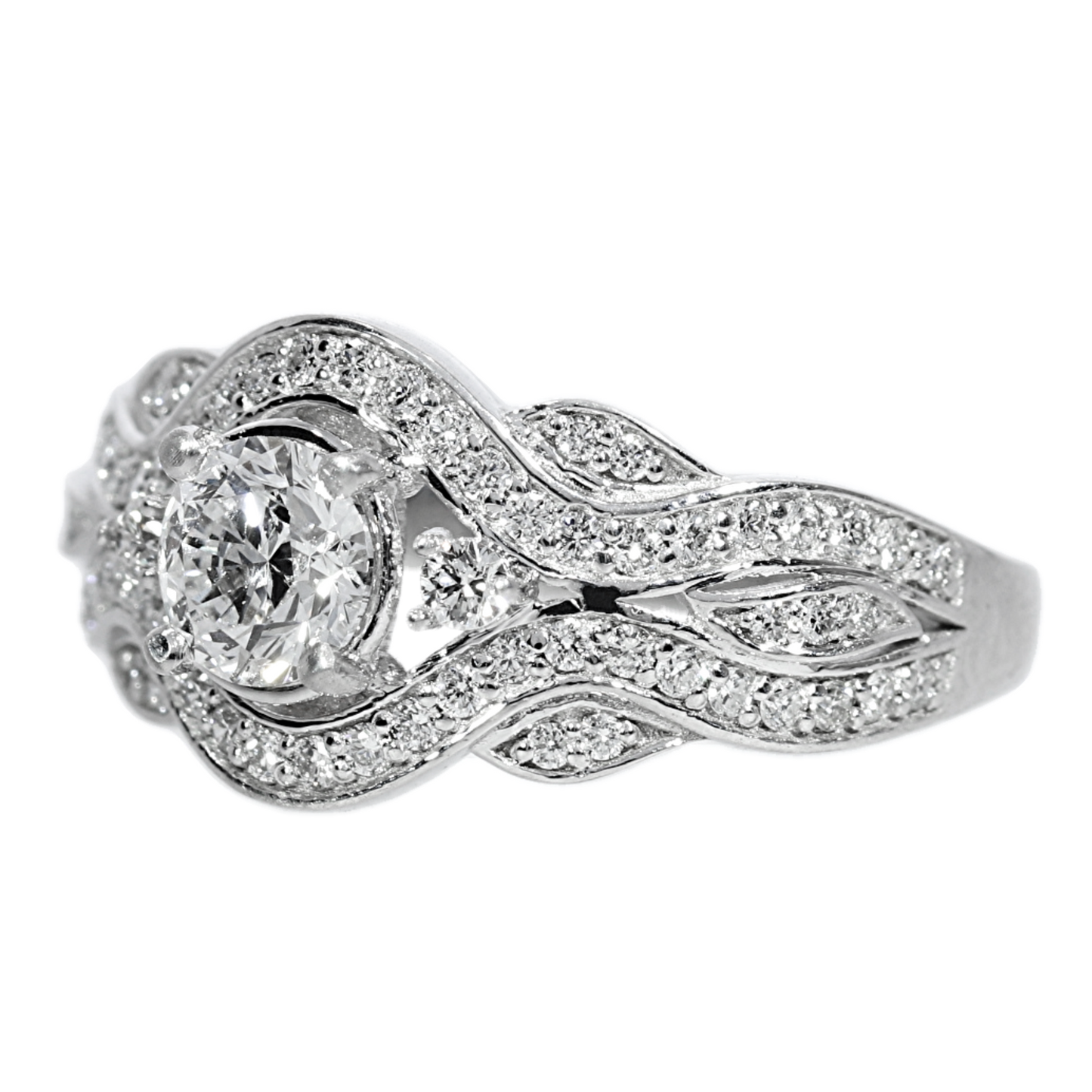 GIA Diamond Ring - 18kt White Gold