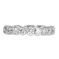 Half-Ribbon Diamond Ring - 18kt White Gold