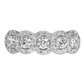 Quintuplet Diamonds Engagement Ring - 18kt White Gold