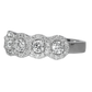 Quintuplet Diamonds Engagement Ring - 18kt White Gold