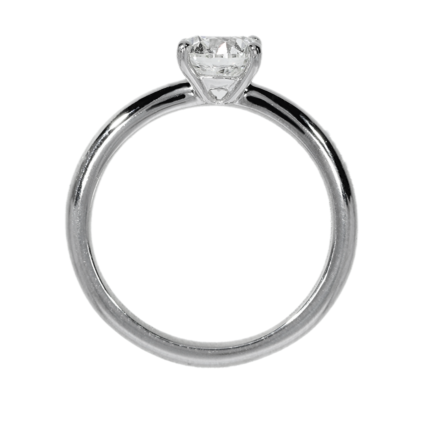 GIA Solitaire Natural Diamond Engagement Ring - Platinum
