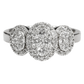 Diamonds Engagement Ring - 18kt White Gold