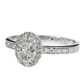 Diamond Engagement Ring - 18kt White Gold