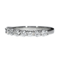 Half-Ribbon Diamond Ring - Platinum