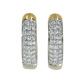 Hoop Diamond Earrings - 18kt Yellow Gold