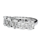 Natural Diamonds Engagement Ring - 18kt White Gold