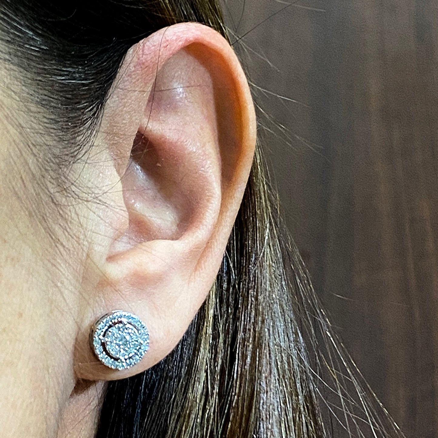 Diamond Earrings - 18kt White Gold