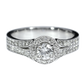 GIA Diamond Engagement Ring - 18kt White Gold