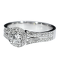GIA Diamond Engagement Ring - 18kt White Gold