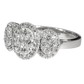 Diamonds Engagement Ring - 18kt White Gold