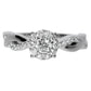 Diamond Engagement Ring - 18kt White Gold