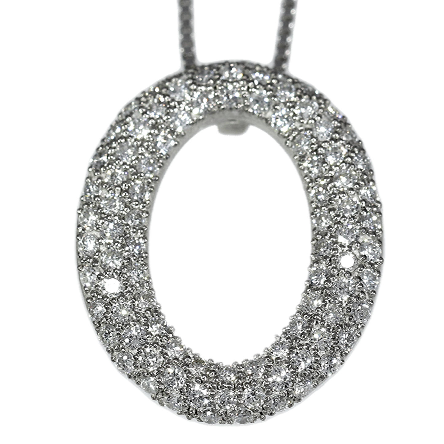 Diamond Pendant - 18kt White Gold