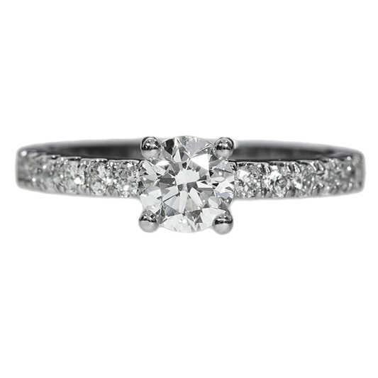 GIA Solitaire Diamond Engagement Ring -  Platinum