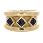 Rhombuses Sapphire Ring - 18kt Yellow Gold