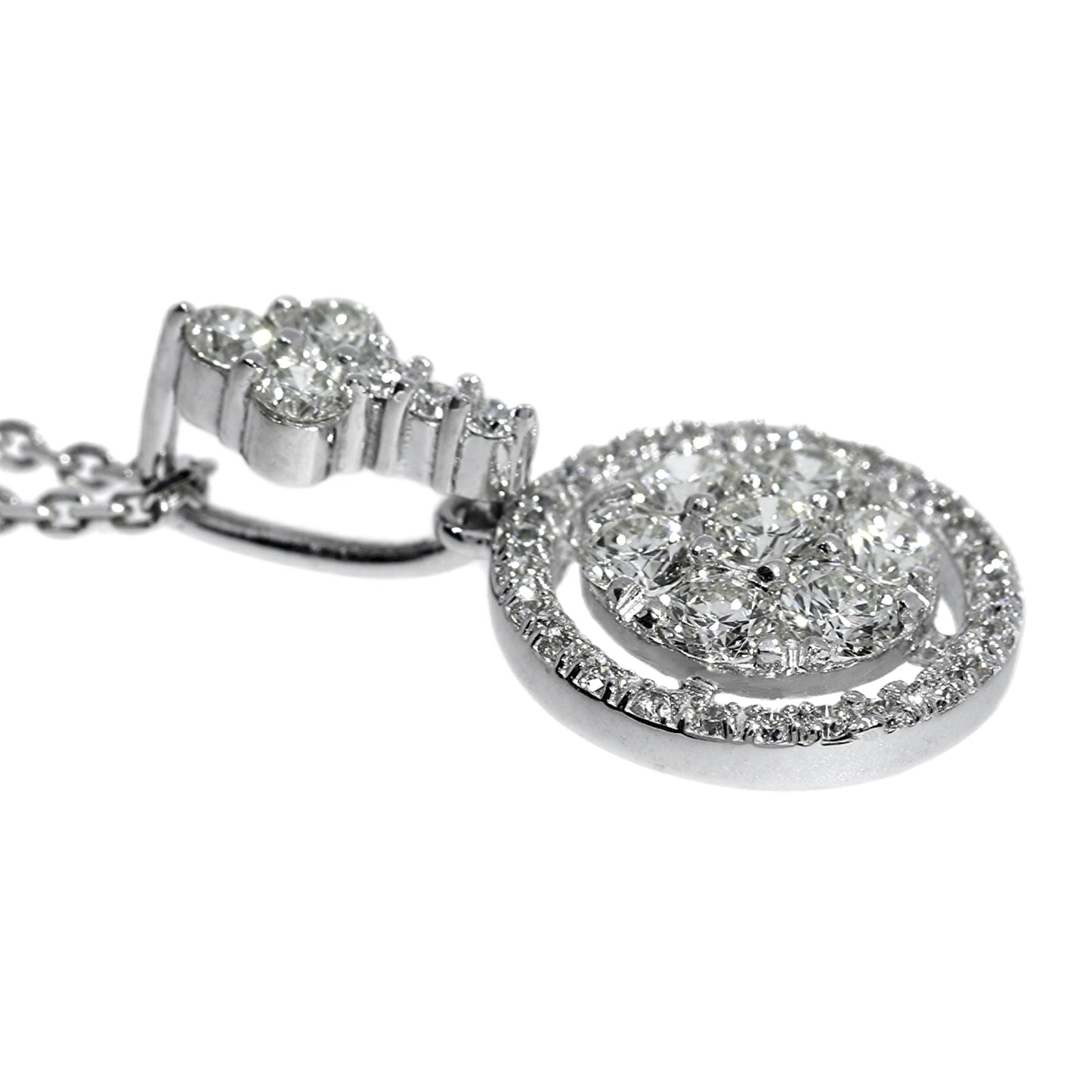 Diamond Necklace - 18kt White Gold