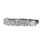 Half-Ribbon Diamond Ring - Platinum