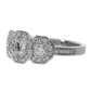 Natural GIA Diamond Engagement Ring - 18kt White Gold