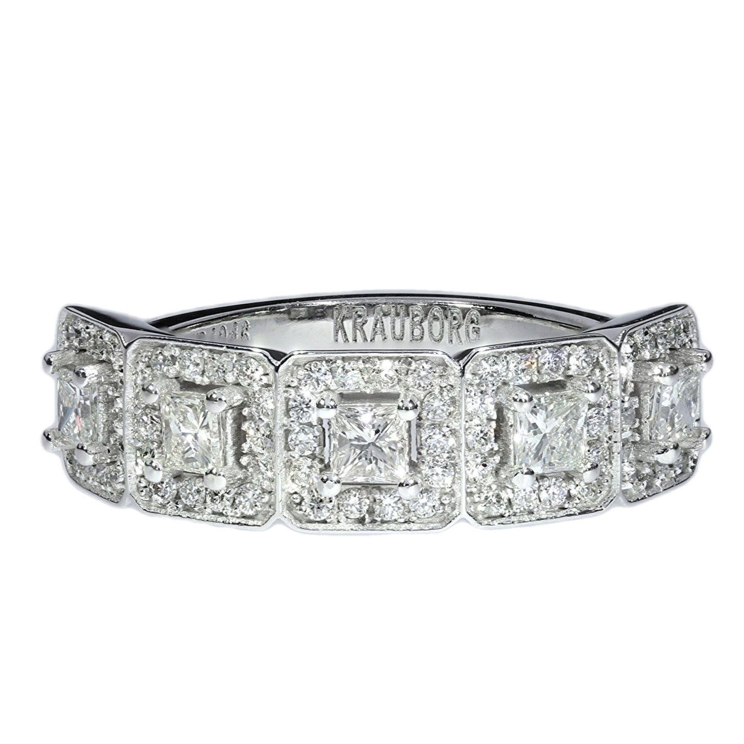Diamond Engagement Ring - 18kt White Gold