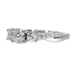 Natural GIA Diamond Ring - 18kt White Gold