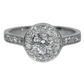 Diamond Engagement Ring - 18kt White Gold