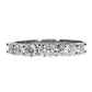 Half-Ribbon Diamond Ring - Platinum